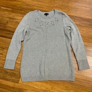 The Limited Gray Crew Neck Sweater